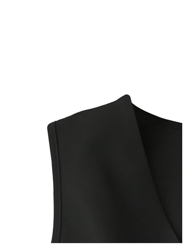 Verdusa Women's Old Money Button Down Blazer Vest Sleeveless Business Causal Jacket Tops4