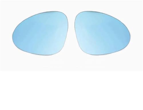 Lentilles de rétroviseur chauffantes anti-reflet grand angle en verre bleu