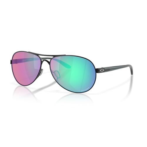 Oakley Feedback OO4079 407953 59MM Satin Black/Prizm Golf Aviator Sunglasses for Women
