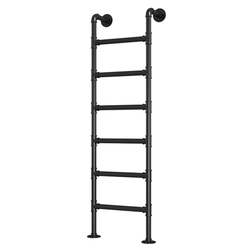 Escalera Recta de Metal montada en la Pared - Escalera de Escalada Universal Resistente para literas, ático, Loft, casa rodante, Barco, Biblioteca, Dormitorio(105cm/41in)