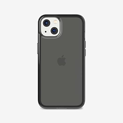 Tech21 Evo Clear for iPhone 13 â€“ Carbon-Tinted Phone Case with 12ft Multi-Drop Protection, Grey, Evo Tint