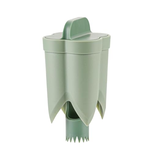 Cortador de pimiento y removedor de semillas 2 en 1 - Dessiembra rápida para cocina, color verde