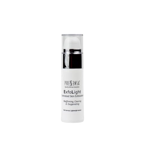 ExfoLight, Exfoliante Facial con Ácido Glicólico 12% + Pronalen AHA 50 + Niacinamida, Peeling Facial para Arrugas, Manchas y Piel Apagada, Exfoliación Suave y Renovadora