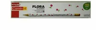 KOKUYO CAMLIN Novelty 10 x Flora Pencil Eraser Pocket Friendly Sharpener Pencils For Everyone