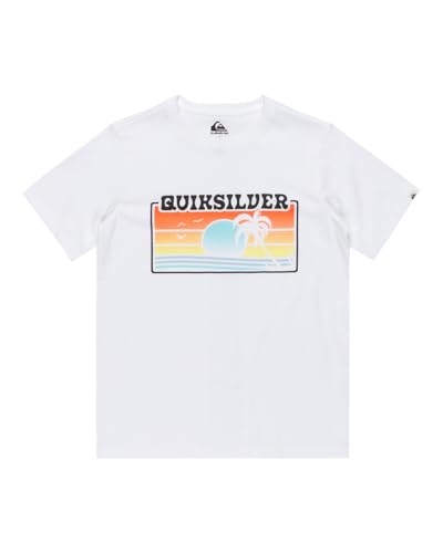 T-Shirt Garçon Quiksilver Ev Sun Faded avec effet délavé vintage unique