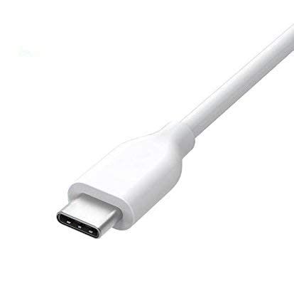 Josi Minea x3 Pcs USB 3.1 Type C (USB-C) Sync & Charging [ 10 inches / 25 cm ] Cable Compatible with Samsung Galaxy S9 & S9 Plus, S8, Google Pixel/Nexus, GoPro HERO5 & New MacBook [ 3 Pack - White ]