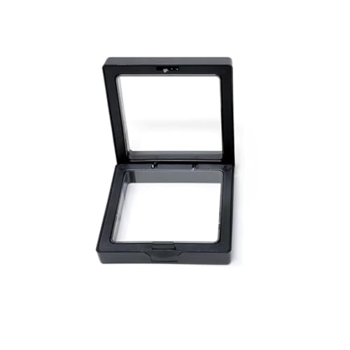WELANGBN Black 3D Floating Display Holder, 1 PCS Silicone Coin Frame, 2.8 x 2.8 x 0.8 inch, for Challenge Coins, Medallions, Jewelry