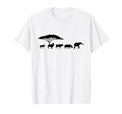 Africa The Big Five Animals T-Shirt | Kids Toddler BIG 5 T-Shirt