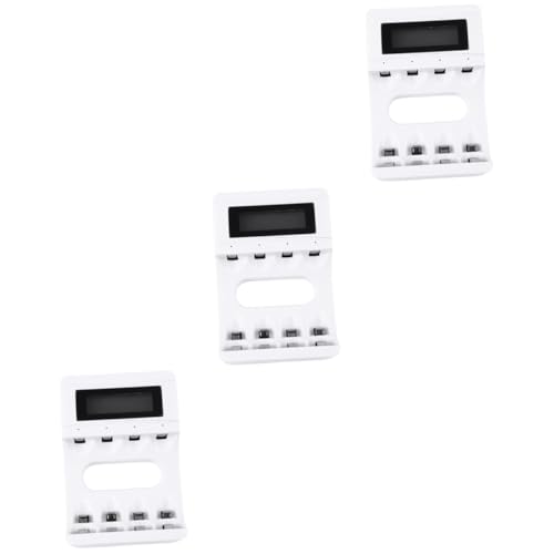 Cargador de batería C Uonlytech con pantalla LCD independiente y cuatro ranuras 2
