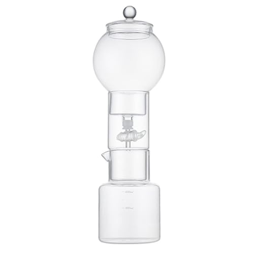 Machine à café à extraction à froid avec goutteur réglable et carafe en verre pour cold brew pur