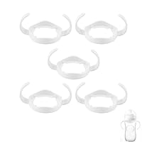 Houkiper Baby Fütterung Pflege Flaschenhalter, Babyflaschen Griffe Baby Flaschenhalter Easy Grip Standard Kunststoffgriff für Avent Natural Serie Weiß