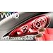 VViViD Red Gloss Vinyl Headlight Foglight Transparent Wet Tint Wrap Self-Adhesive 12" x 24" 2-roll Pack