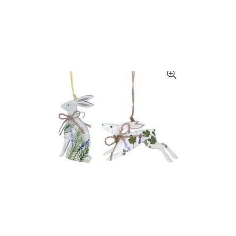 Gisela Graham Easter Hares Hanging Decorations Cover