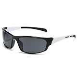 1 paio di occhiali da sole polarizzati, occhiali da sole sportivi unisex con montatura completa e funzione antiriflesso UV400, adatti per auto, viaggi e sport all