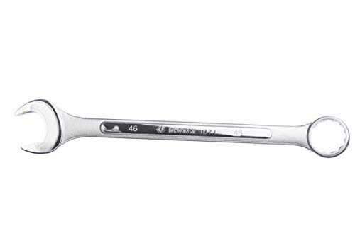 KING TONY 1071-46 Combination Wrench, Steel, 46 mm Size, 495 mm Length, Pack of 5, Chrome - Image 3