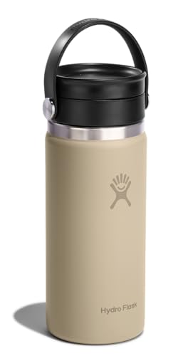Hydro Flask Flex Sip Coffee Tumbler – Insulated Stainless Steel, Non Spill, Leak Proof Travel Coffee Cup 16 Oz Oat Tan - image 2