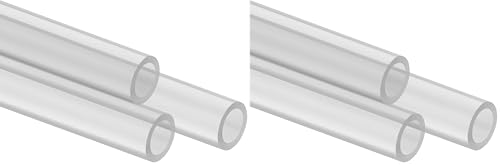 Corsair Série Hydro X, tube XT Hardline Satin de 14 mm (tube rectiligne en PMMA, construction résiliente, facile à couper), transparent satiné (Lot de 2)