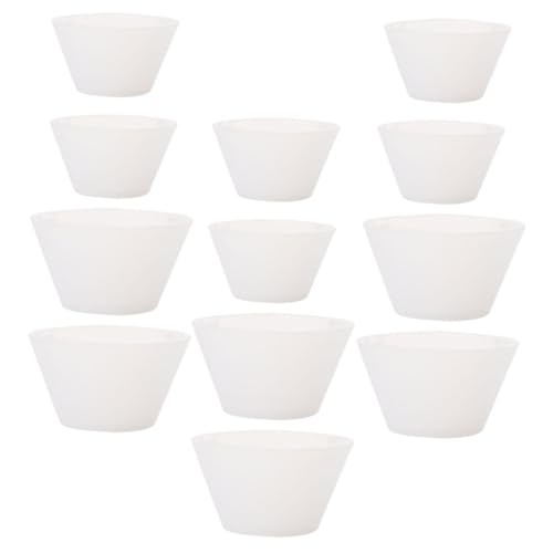 Uonlytech 1set Silicone Mixing Cups Durable Epoxy Mixing Tools for DIY Craft Projects and Glue Making Includes Cups 20pcs