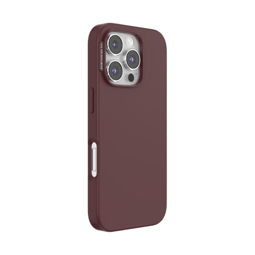 Image of PopSockets iPhone 16 Pro Case Compatible with MagSafe, Phone Case for iPhone 16 Pro, Wireless Charging Compatible, Case Only, Cute Oxblood
