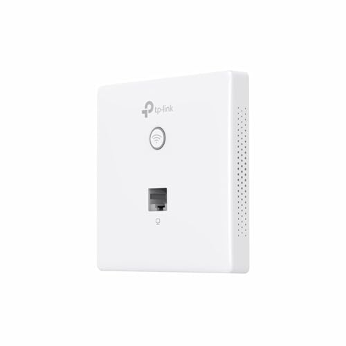 Image of EAP115-Wall N300 Wireless Wall-Plate Access Point, Single Band, PoE 802.3af, 300Mbps, Cloud Managed, White Compatible with TP-Link