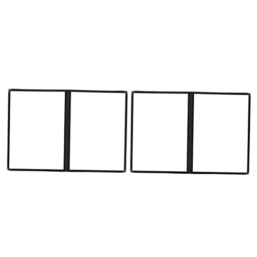 NAMOARLY 2pcs Menu Cover Double Stitched Menu Sleeves Menu Holders for Restaurant Book Protector Case Restaurant Supplies Restaurant Menu Holder Recipe Book Covers PVC Transparent