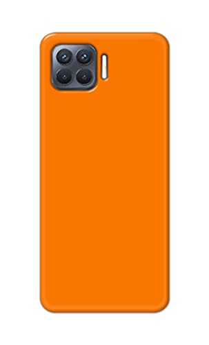 Image of Plain Orange Hard Back Case Cover for Oppo F17 Pro, CPH2119 Back Cover -(J5) VNS2229
