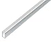 Produktbild Alberts 488482 U-Profil | Aluminium, chromdesign | 1000 x 10 x 15 mm