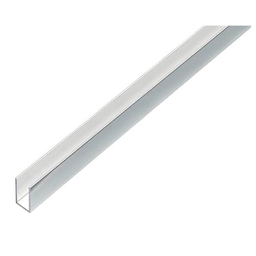 GAH-Alberts 488482 U-profil | aluminium, kromat utförande 1000 x 10 x 15 mm