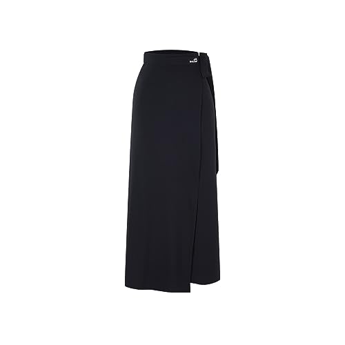 Falda larga con protección solar UV para mujer, vestido bohemio de verano para playa SLD3M134, Negro -, Talla única