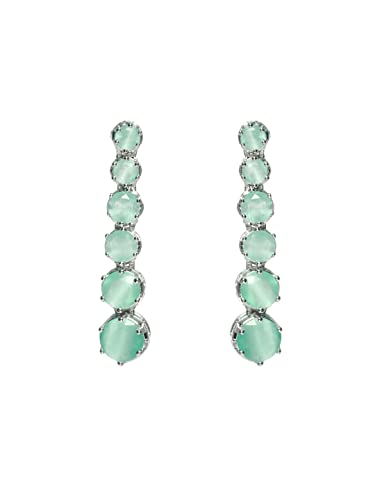 Solitaire Silver Plated Jewellery Set, Classic Elegance