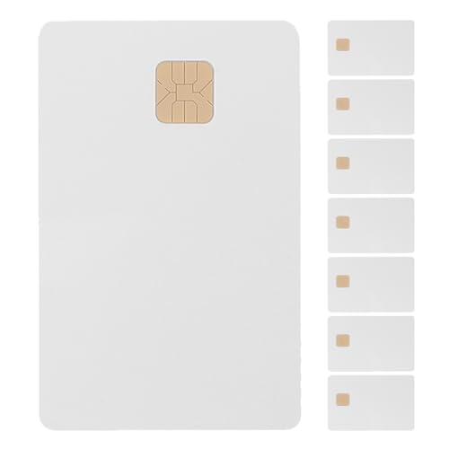 Uonlytech White Ic Card with 2K Memory Chip for Access Control Systems Hotel Key Card PVC Blanks 3.3X2.1 Inch Durable Smart for Office and Parking Use