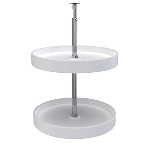 Rev-A-Shelf 18 Inch Dual Full-Circle Lazy Susan Organizer for Upper Corner Kitchen Cabinets, Plastic...