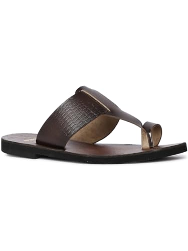Image of Bata Men Casual Thong Slipper - Brown