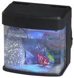 Desktop Aquarium USB or Battery powered Lighted Fish Tank Office Desk Table Top by cvsinc