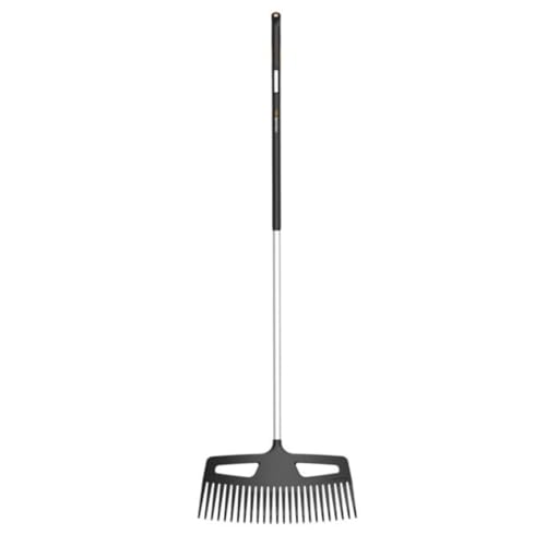 Fiskars Laubbesen mit extrem strapazierfähigen Zinken, Länge: 176 cm, Breite: 49 cm, Schwarz/Orange, Aluminium/Kunststoff, L, Xact, 1027037 Fiskars Laubbesen mit extrem strapazierfähigen Zinken, Länge: 176 cm, Breite: 49 cm, Schwarz/Orange, Aluminium/Kunststoff, L, Xact, 1027037