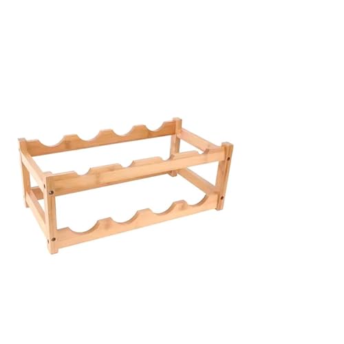 Présentoir à vin en bois moderne au design minimaliste pour salon chic