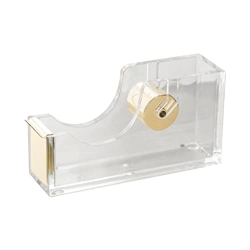 テープディスペンサー、 まつげエクステテープカッターディスペンサー粘着テープホルダーグラフト1個(Golden)