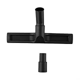 32 mm Staubsauger-Düsenkopf mit Rollen und 32 bis 35 mm Adapter für Hartbodenreinigung, kompatibel mit verschiedenen Staubsaugersystemen (32 mm Kopf + 32 > 35 mm Adapter)