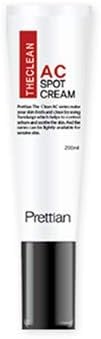 Prettian, The Clean AC Spot Cream - Intensive Care and Soothing with Natural Herb and Calamine for Acne Skin Sensitive Skin, Sebum Control Acne Treatments, No Mineral and Animal Oil - 1.1OZ