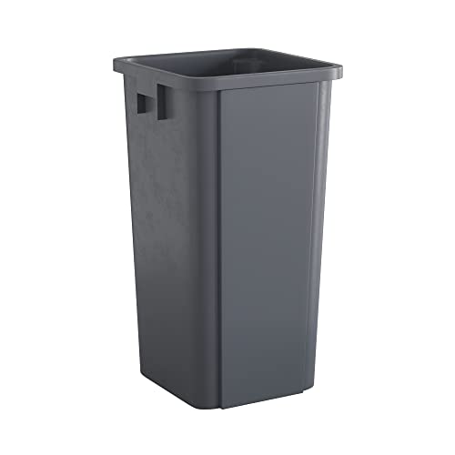 Image of 23 Gallon Grey Square Commercial Trash Can