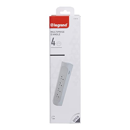 Legrand - Prolunga Multiangolo Con 4 Prese Surface Con Messa A Terra - Bianco - Senza Cavo - 2