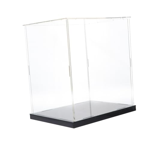 JOINPAYA Caja Borrar Caso De Pantalla Largo Mostrar para Vitrina De Mini Figuras Soporte De Exhibición Modelo Vitrina De Figura De Acción Fiesta Poseedor Montado Hacer Acrílico Transparent