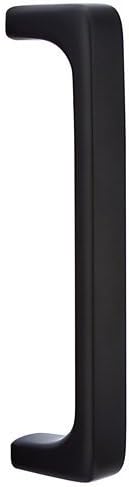 Emtek 86184 Baden 8" Center to Center Solid Brass Modern Door Pull, Flat Black