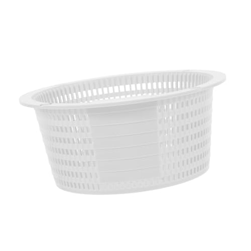 Yardwe Cesta De Filtro De Basura para Piscina Acero Repuesto Skimmer Piscina Exterior Cesta De Goma Resistente Fácil Limpieza y Ajuste Preciso