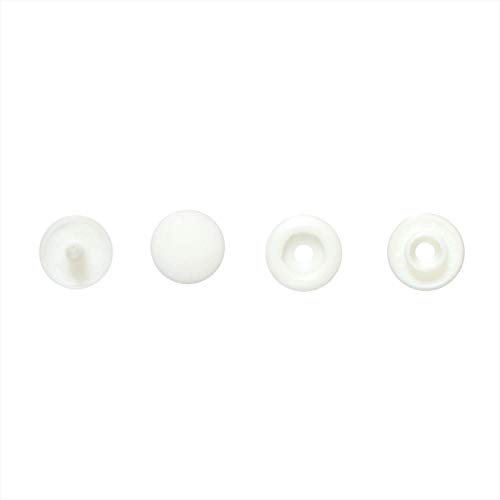 Pression en plastique 9 mm blanc cassé idéal pour vêtements bébé