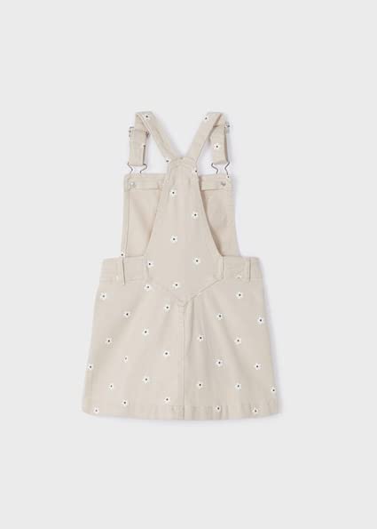 Mayoral Salopette in jeans per bambina modello con gonna bambina 6 anni - 116 cm color ecrù