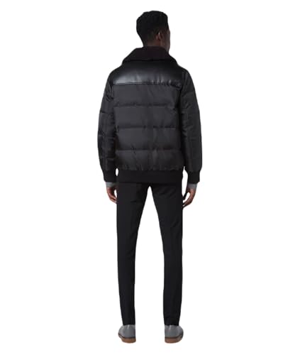 Image of Andrew Marc Men's Andrew Marc Men's Faux Leather Sherling Jacket