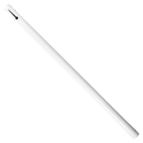 Cabilock Varilla Extensora para Ventilador de Techo de Hierro Blanco Conexión de Doble Agujero, Solución Estable para Colgar, Adecuado para Uso Doméstico y Bricolaje