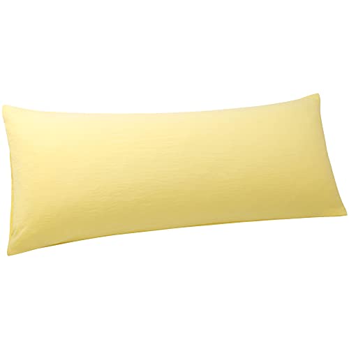 Housse de cousin corporel PiccoCasa 20x54 po, jaune