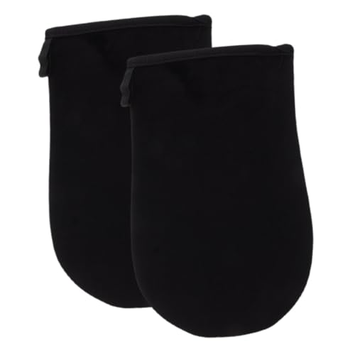 SHERCHPRY 1 Par Guantes De Bronceado Aplicador De Loción Para Manos Aplicador De Loción Bronceadora Aplicador De Manopla Autobronceadora Guante Autobronceador Guantes De Loción Esponja Negro